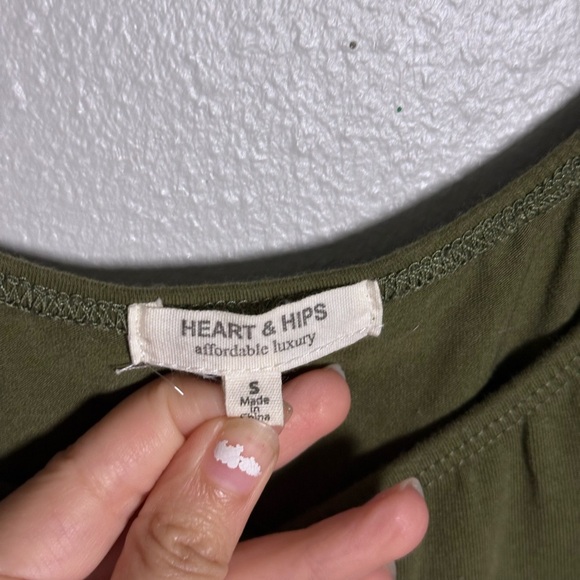 Heart & Hips Women‎ Party Olive Green Bodycon Mini Dress Size Small. - Picture 5 of 8